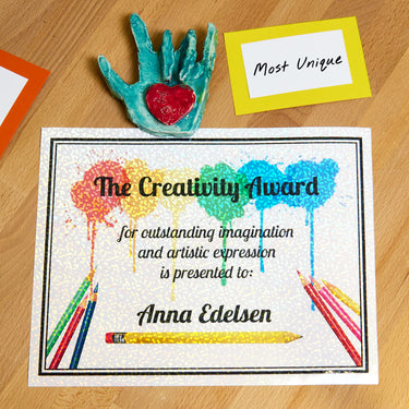 Avery Luxe Collection Holographic Laminating Sheets, Speckled Dots, 9